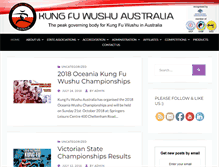 Tablet Screenshot of kungfuwushuaustralia.com
